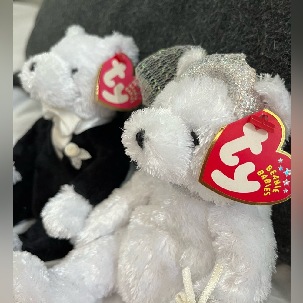 Beanie Babies Bride and Groom Pair